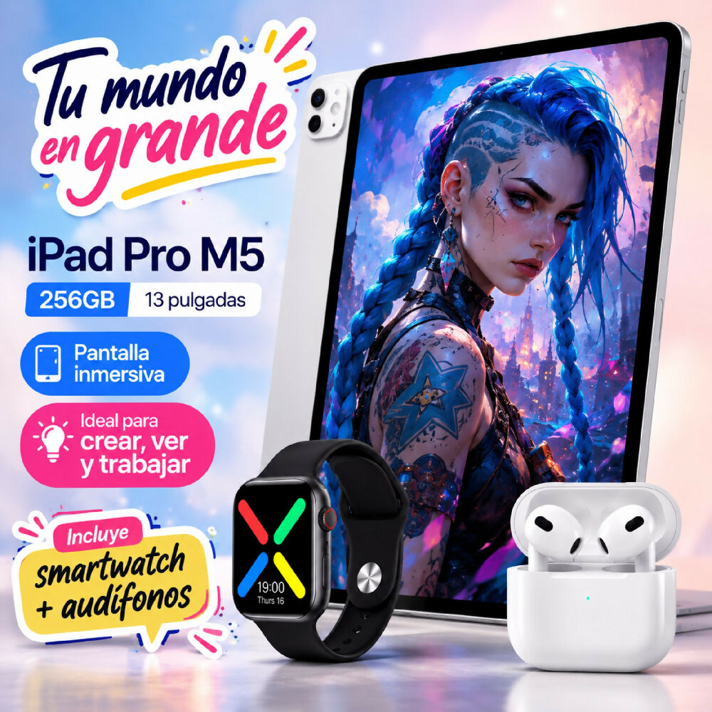 Tablet Apple Ipad Pro M5 De 13 Pulgadas 256gb Wifi Diseño Ultrafino Blanco + Obsequio