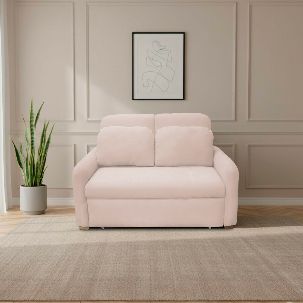 Sofacama Nube Multifuncional Carrito Reclinable Beige + Cojines
