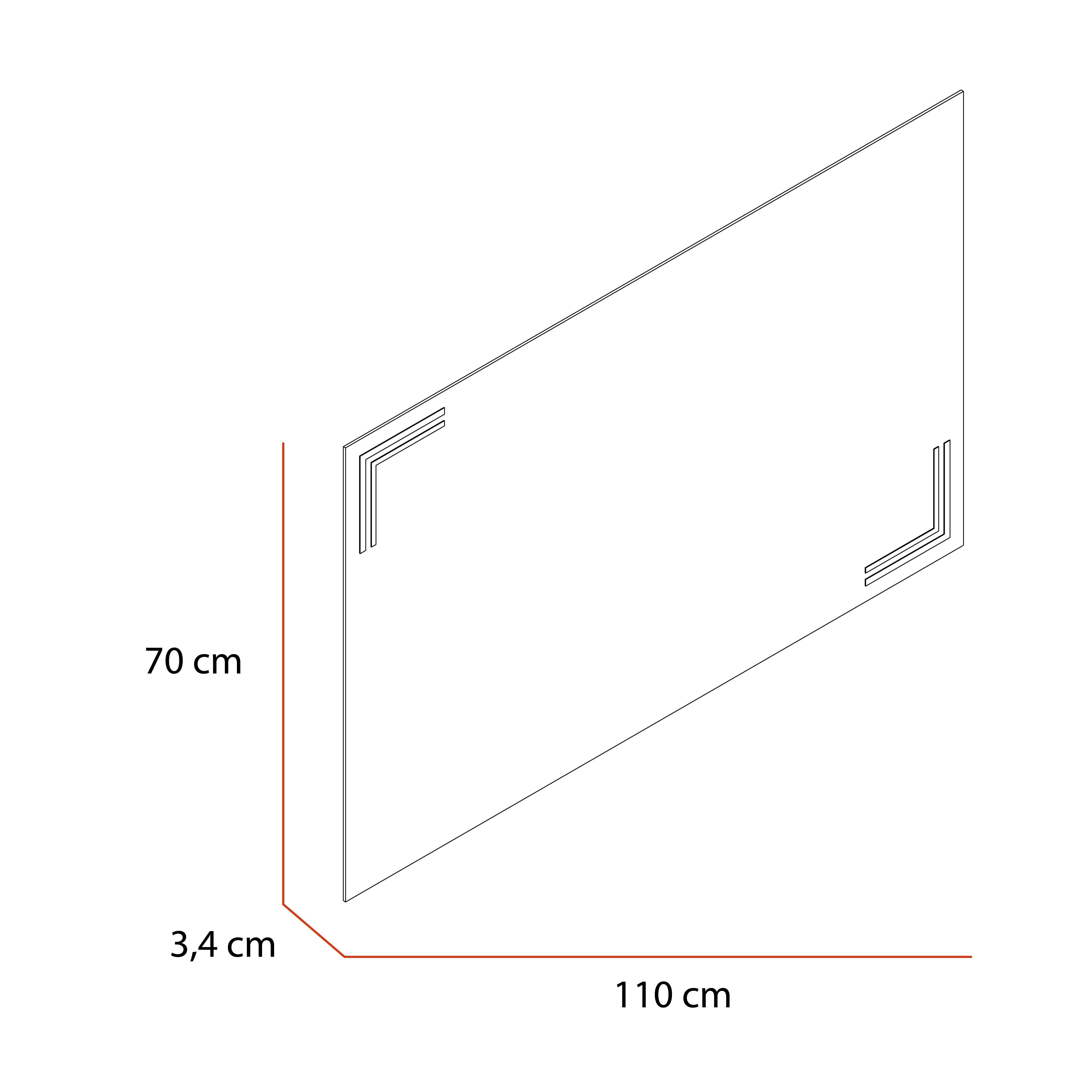 Espejo Rectangular Iberia, con Luz Led