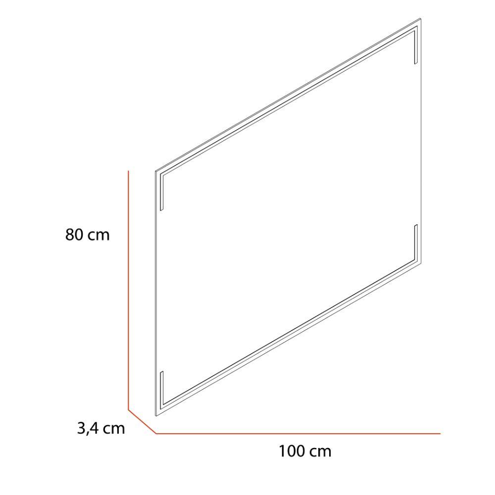 Espejo Terranova led+touch, En forma Rectangular - VIRTUAL MUEBLES