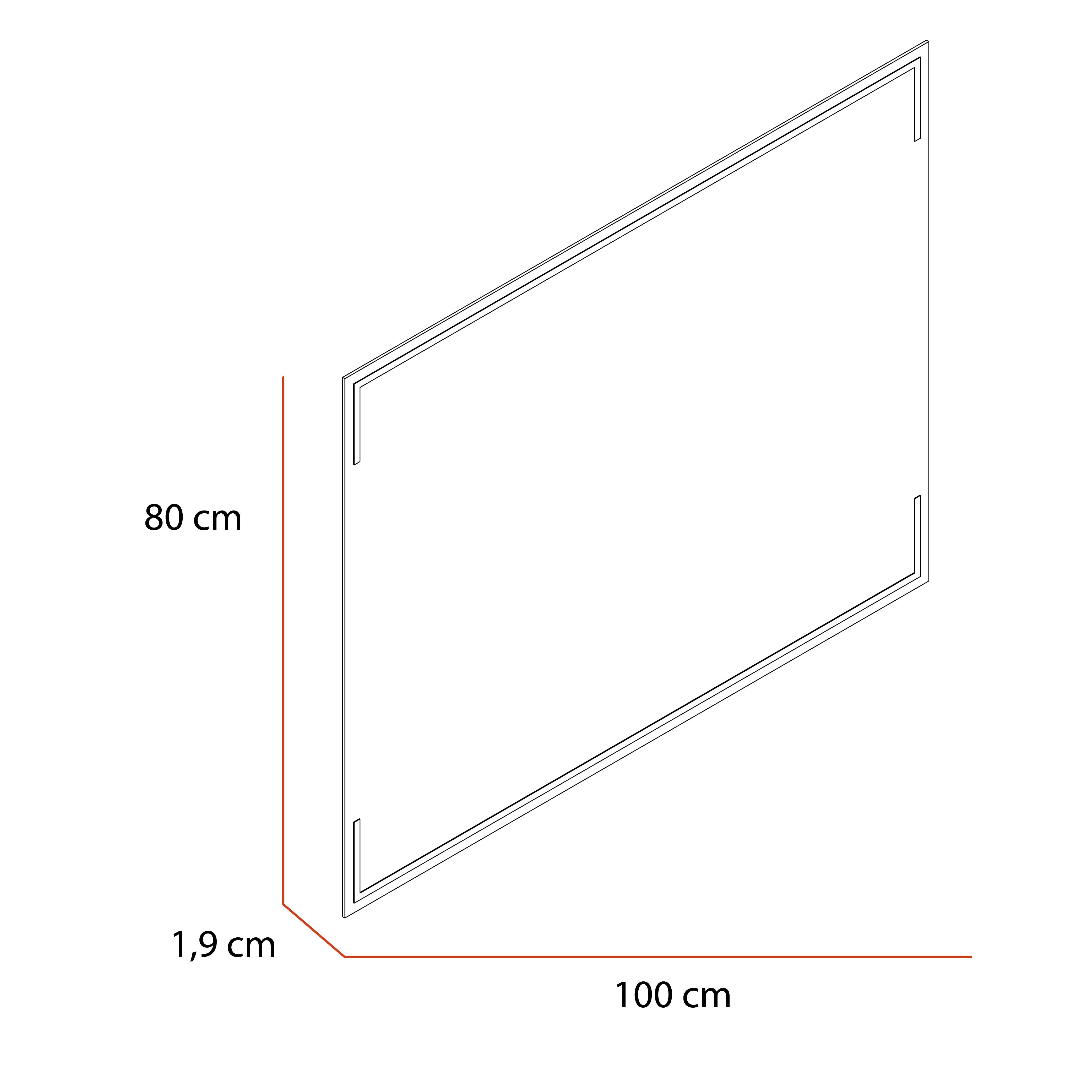 Espejo Terranova, En forma Rectangular - VIRTUAL MUEBLES