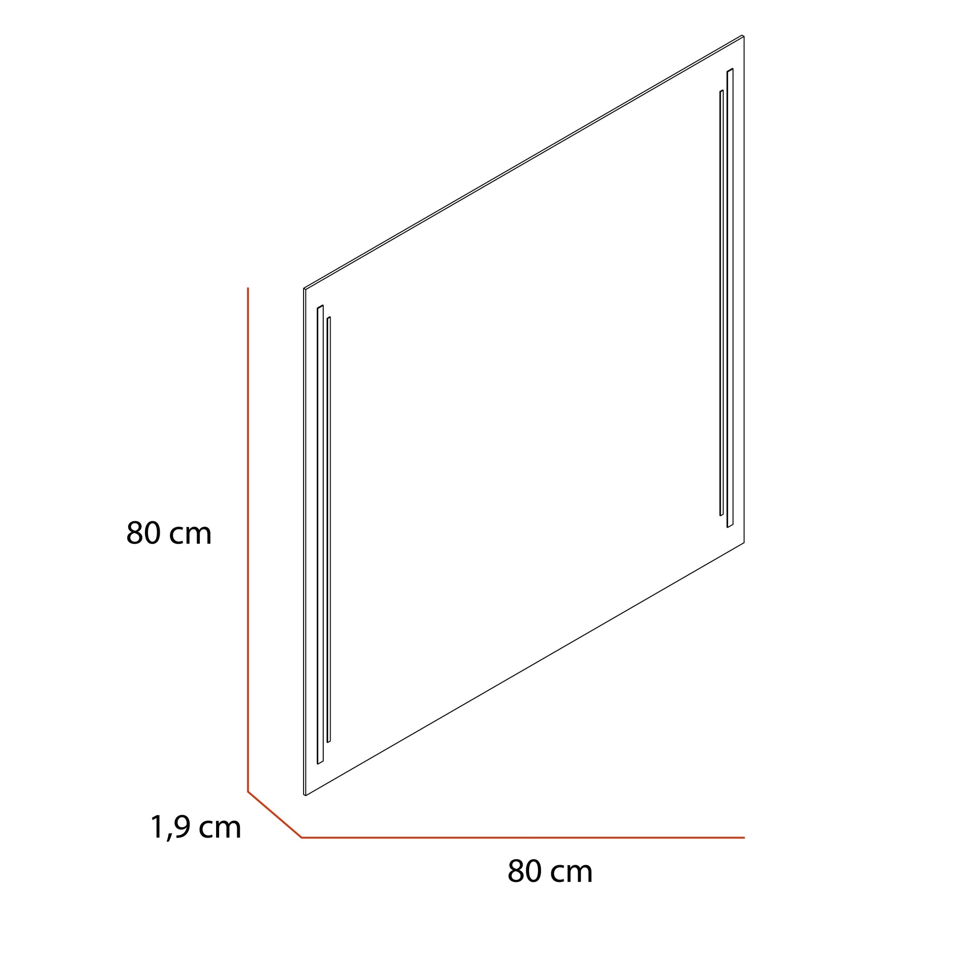 Espejo toronto, Rectangular con diseño en Sandblasting - VIRTUAL MUEBLES