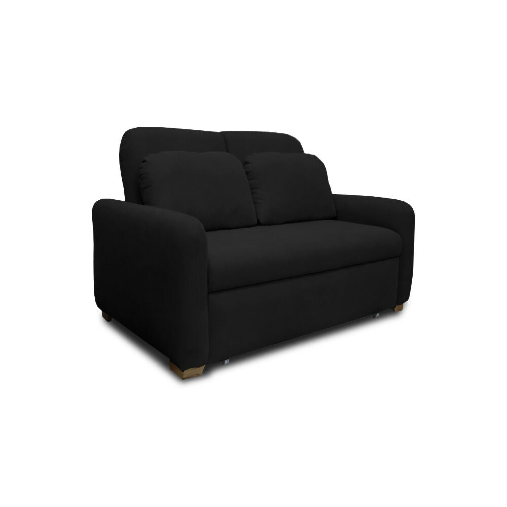 Sofacama Nube Multifuncional Carrito Reclinable Negro + Cojines