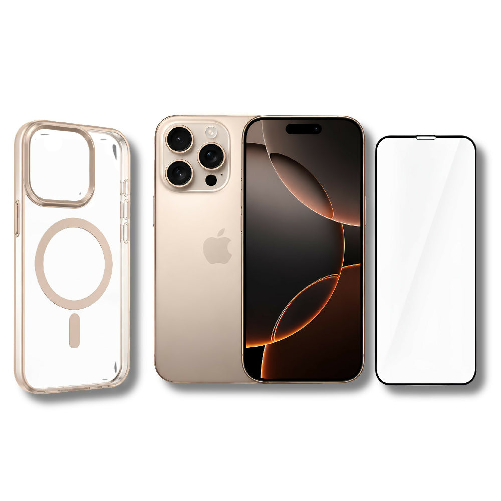 Celular Apple IPhone 16 Pro Max 256gb ESim + Obsequio Vidrio Templado Y Forro Dorado