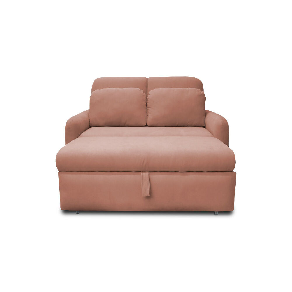 Sofacama Nube Multifuncional Carrito Reclinable Camel + Cojines