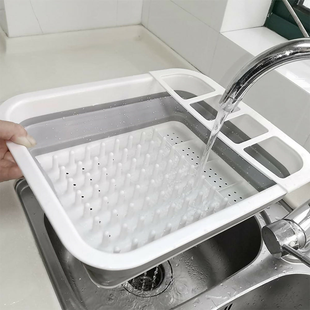 Escurridor Plegable de Platos Organizador Loza Secaplatos