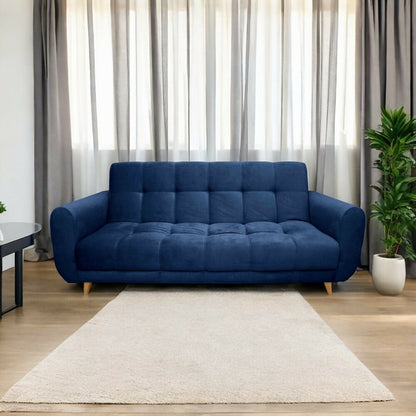 Sofa cama 3 posiciones Archer Tela Azul navy