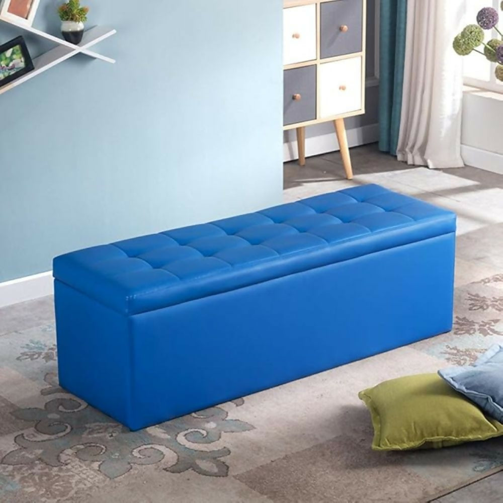 Puf baul azul sintetico 1.1.1