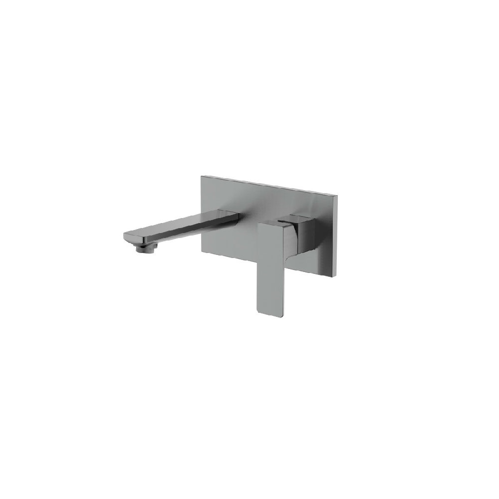 Grifería para Lavamanos Monocontrol Pared Kepler Gunmetal Corona