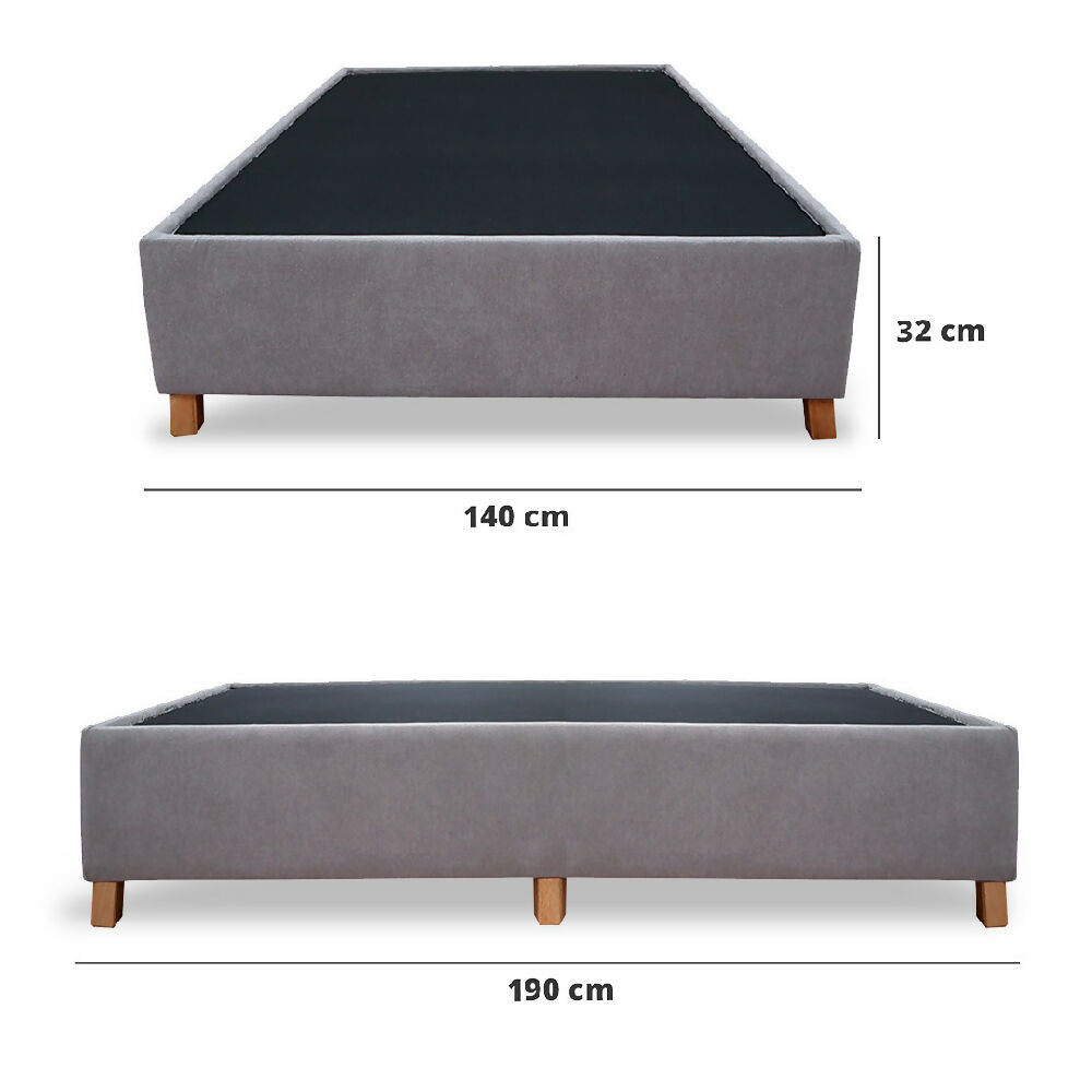 Basecama Graf 140x190 Doble Gris Claro