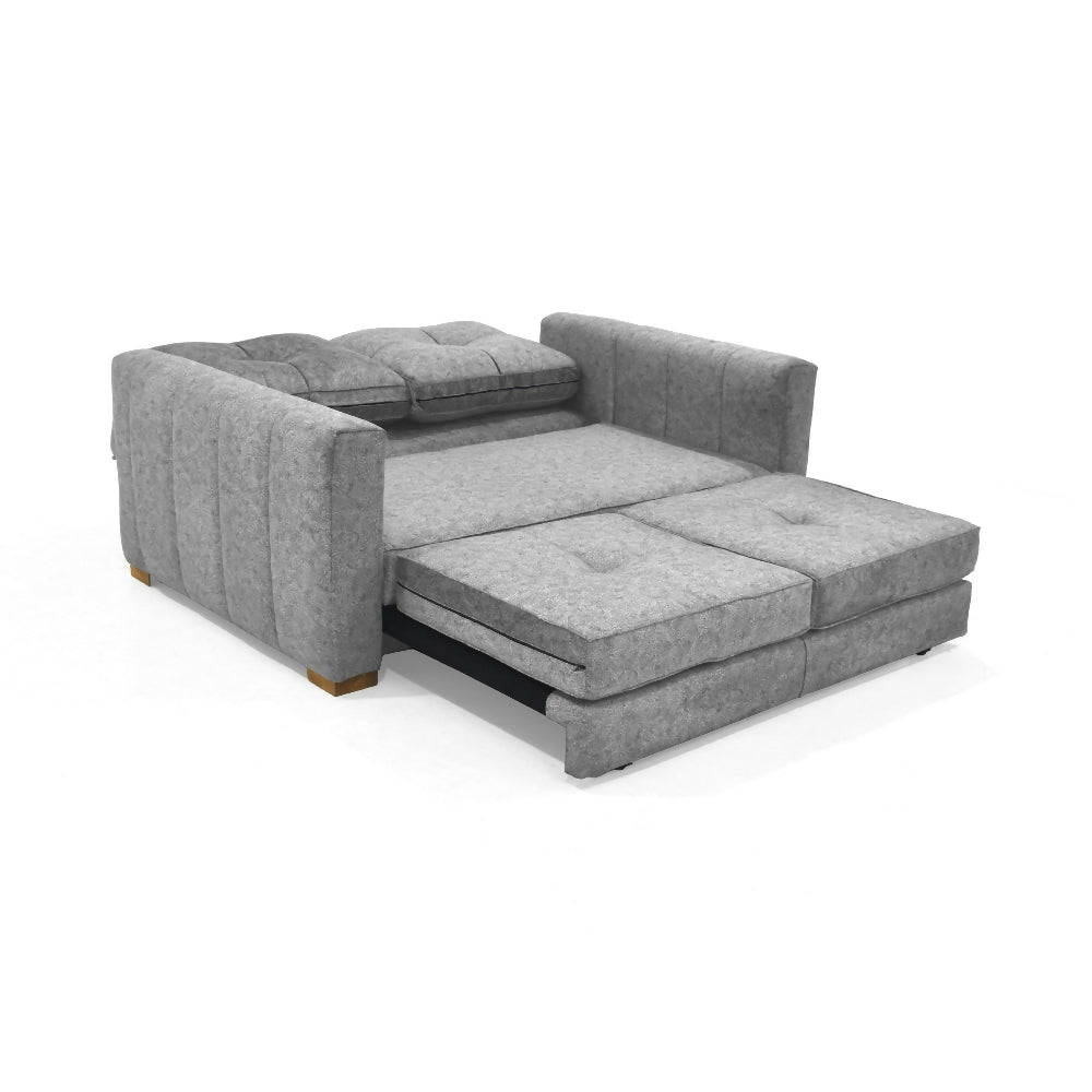 Sofá Cama Doha 150x92x87 Tela Gris
