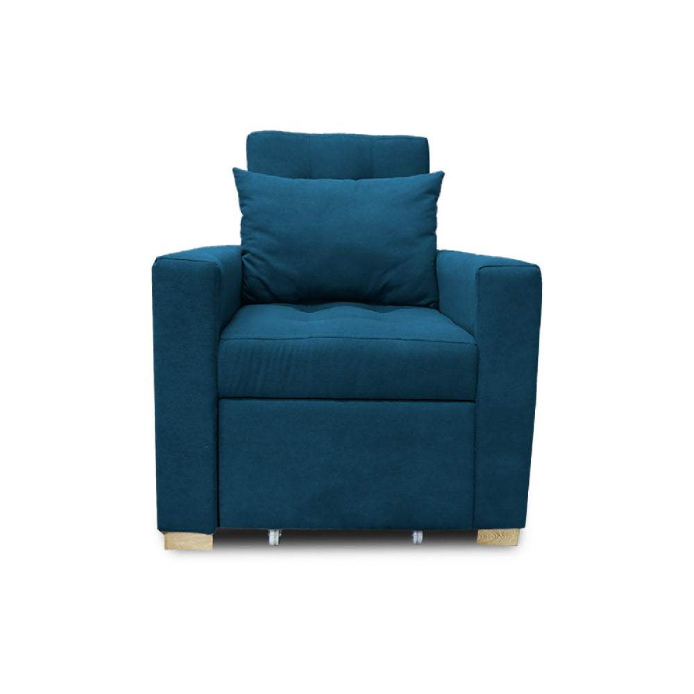 Poltrona Mood Multifuncional Reclinable Azul Petróleo