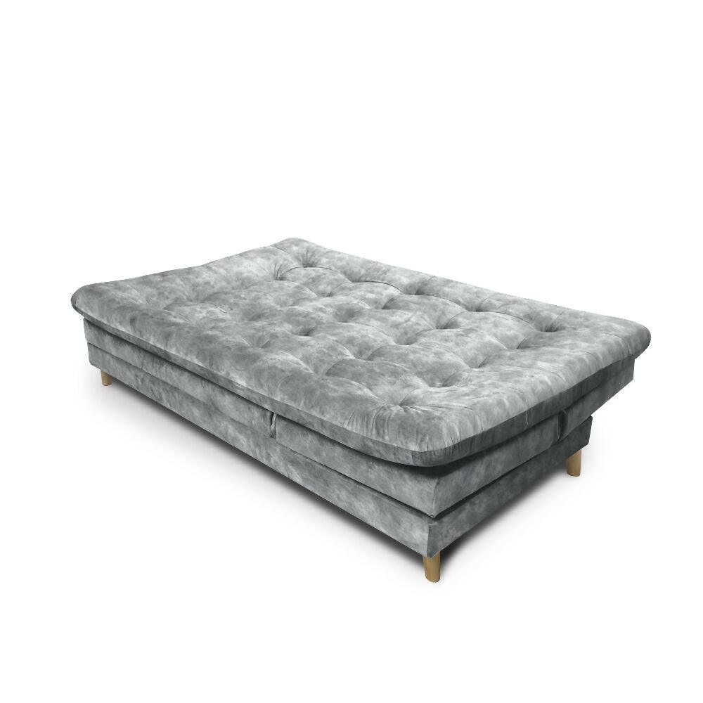 Sofa cama 5 posiciones Agassi Tela Gris - Incluye Cojines