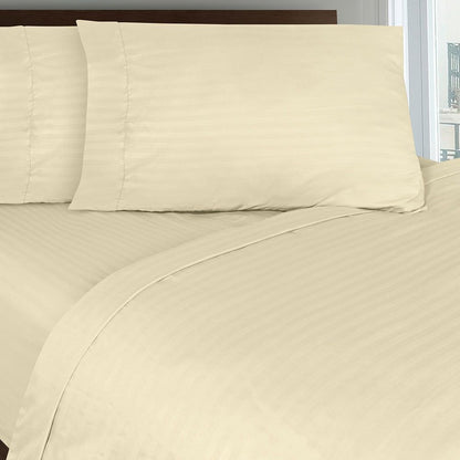 Juego De Sábanas Hotelero 160X190 Queen Lencería, Color Beige