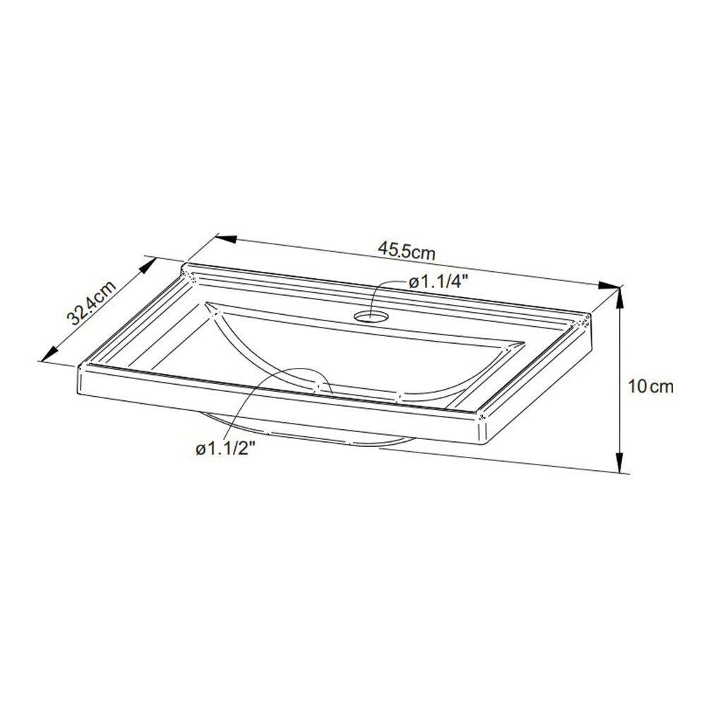 Mueble de Baño con Lavamanos Linz - Blanco