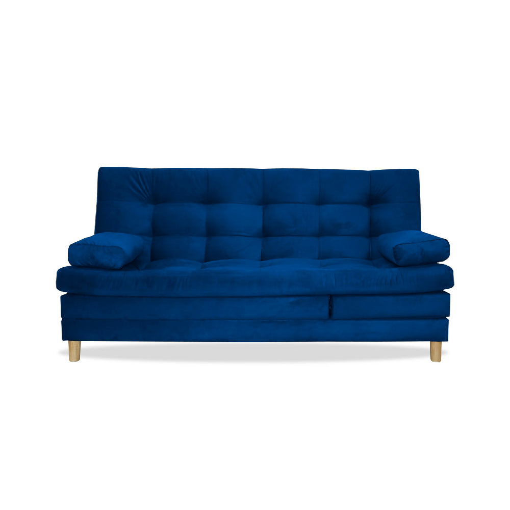 Sofacama Bieri 5 posiciones Reclinable Azul Petróleo