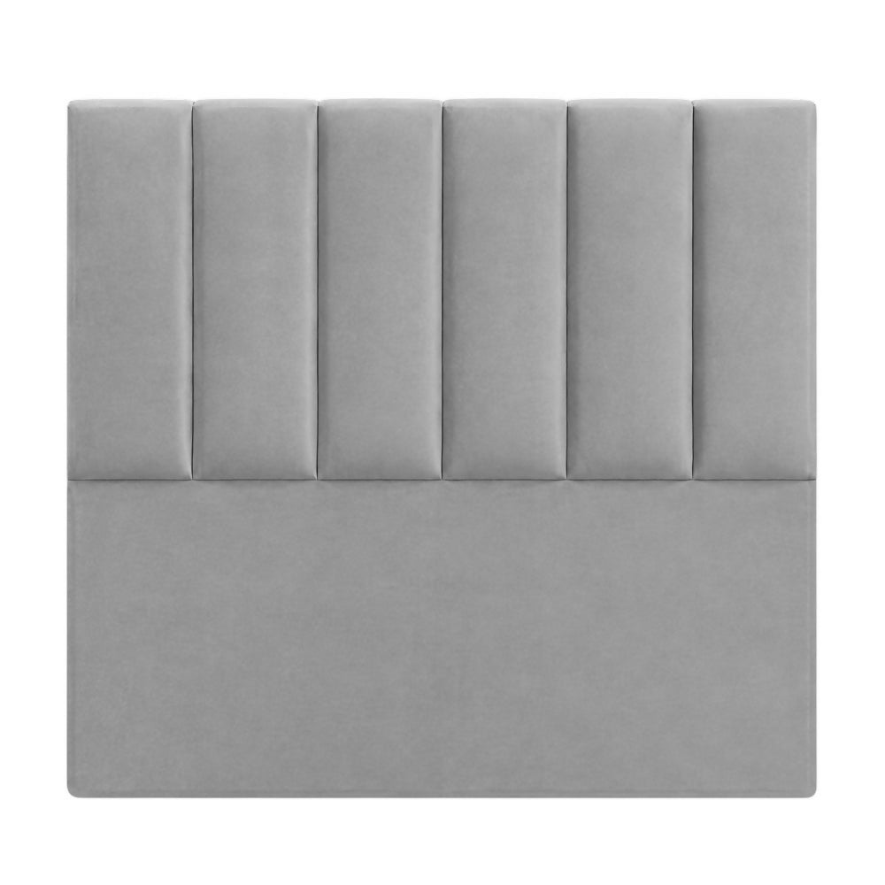 Cabecero King 200x60+55 Paneles Verticales Gris Tela