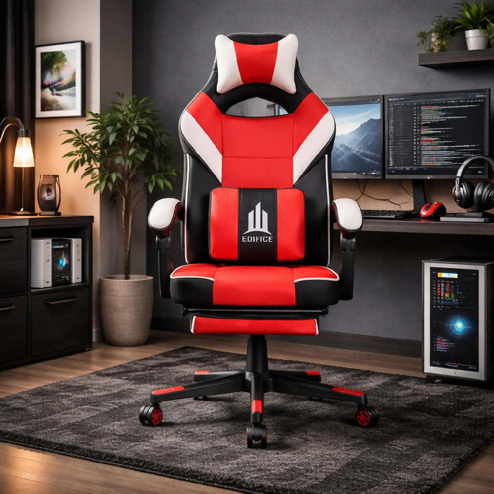 Silla gamer Edifice Roja