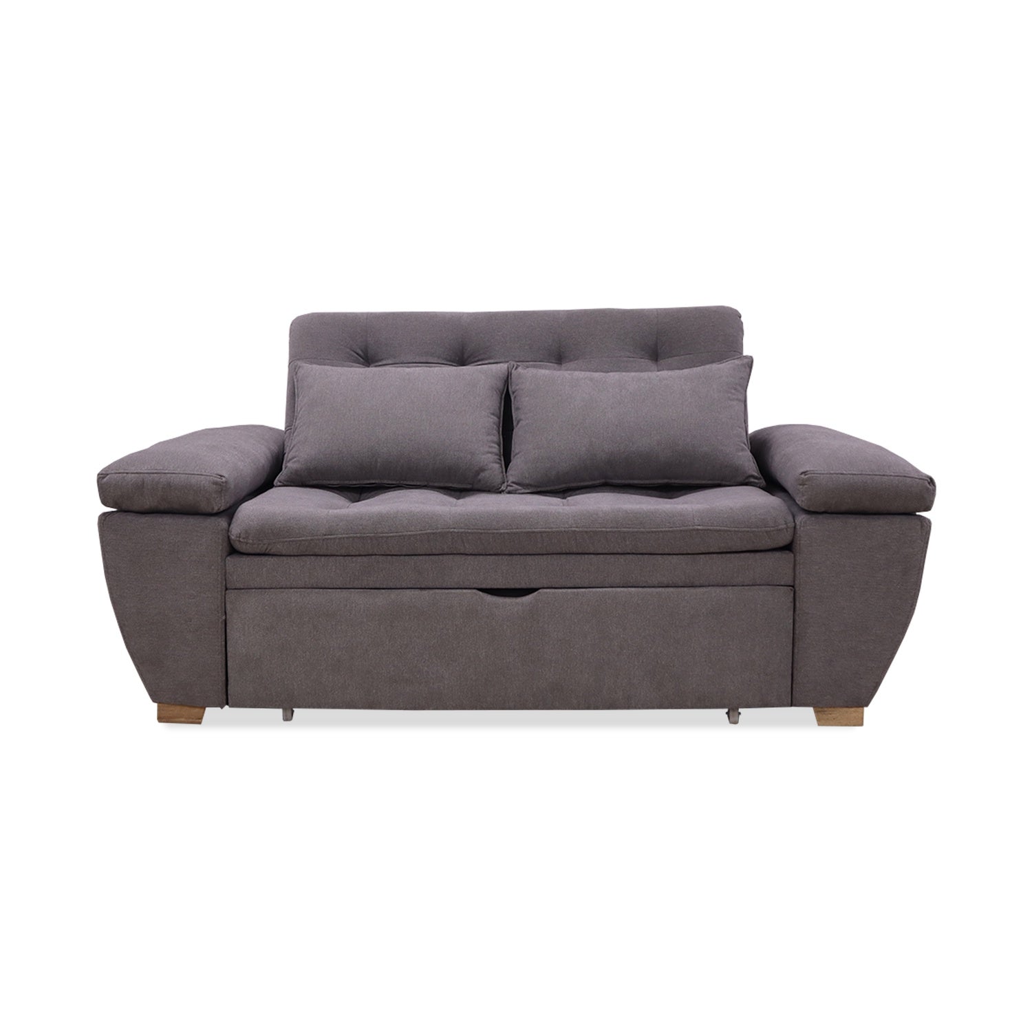 Sofa Cama Multifuncional Magnin Gris Mas Cojines