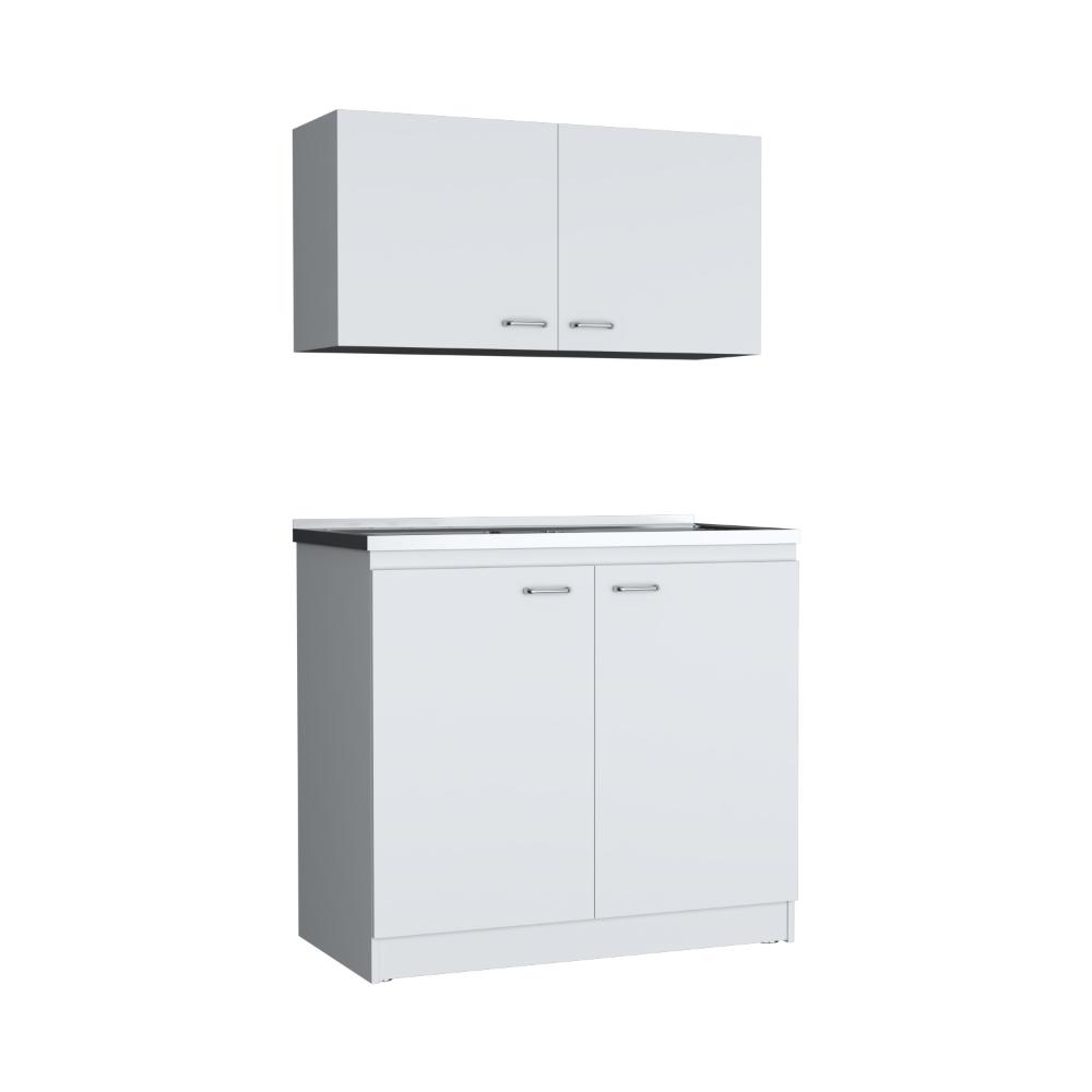 Cocina Integral Cantabria, Blanco Duqueza, Incluye Mesón Izquierdo ZF