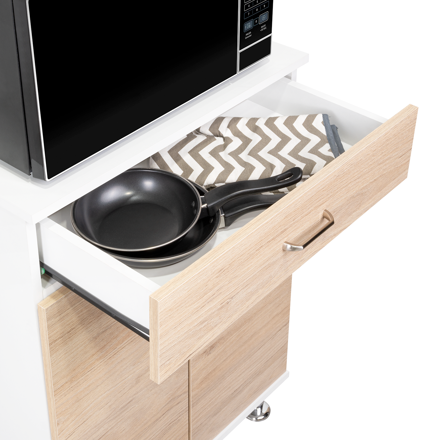 Alacena Huzy, Cartagena y Blanco, con Amplia Capacidad de Almacenamiento