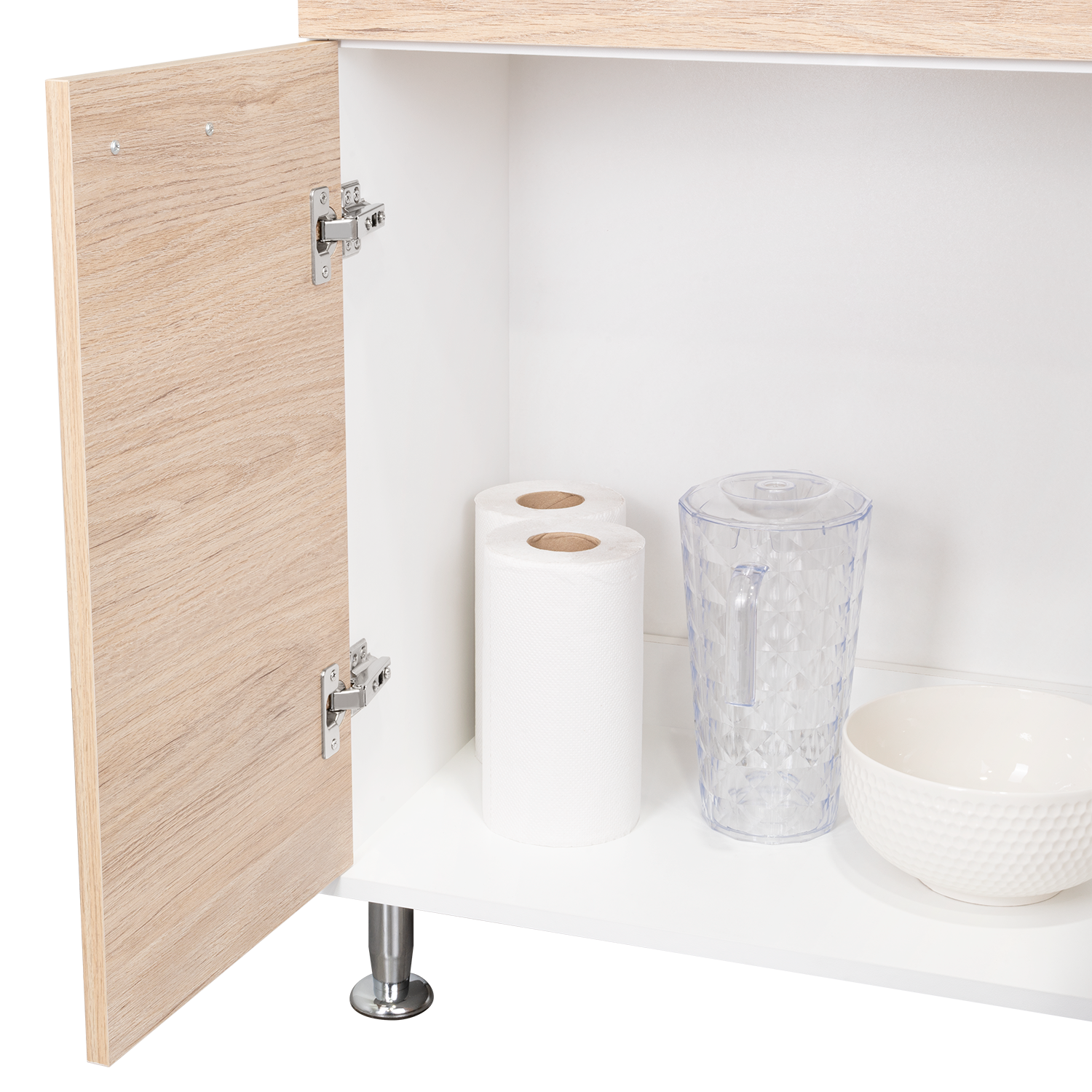 Alacena Huzy, Cartagena y Blanco, con Amplia Capacidad de Almacenamiento