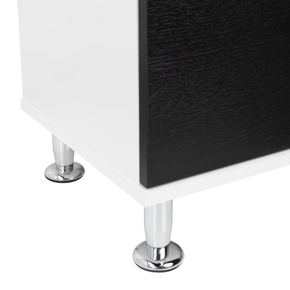 Alacena Huzy, Blanco y Wengue, con Amplia Capacidad de Almacenamiento