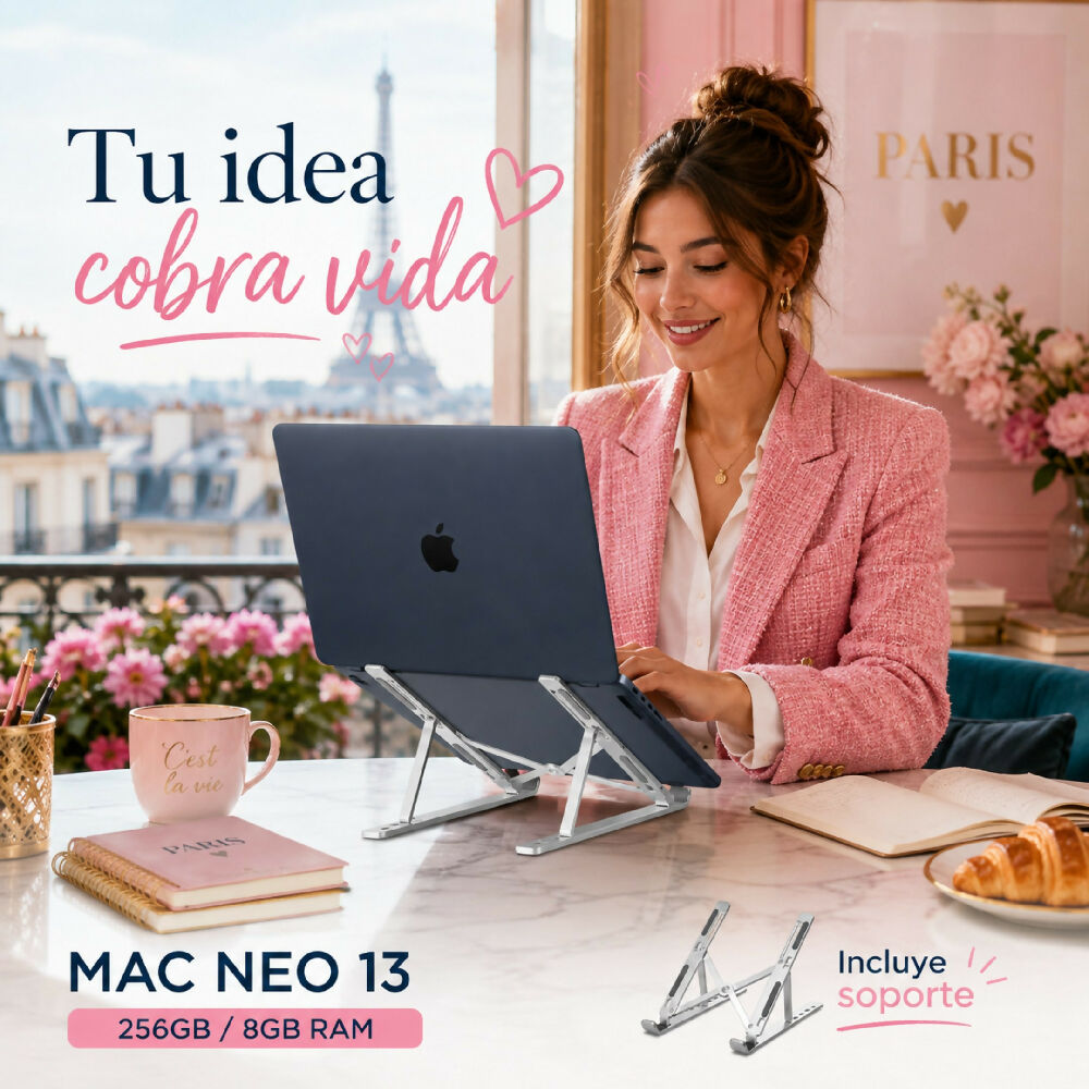 Macbook 13 Pulgadas A18 Pro 256gb Laptop Apple Con Potencia Extrema Negro + Obsequio