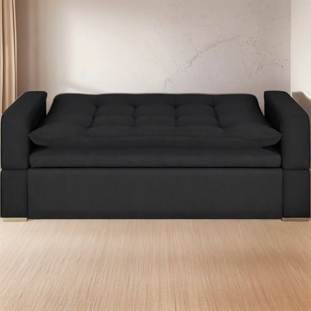 Sofá Cama Ethel Tela Negro