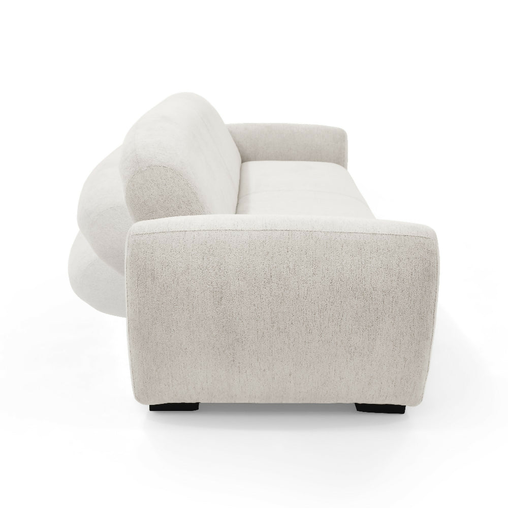 Sofa Cama Auren 240x88x85 cm Con Brazos Removibles Tela Beige