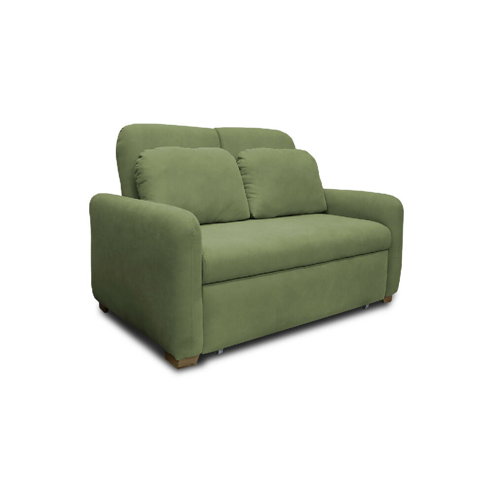 Sofacama Nube Multifuncional Carrito Reclinable Verde + Cojines