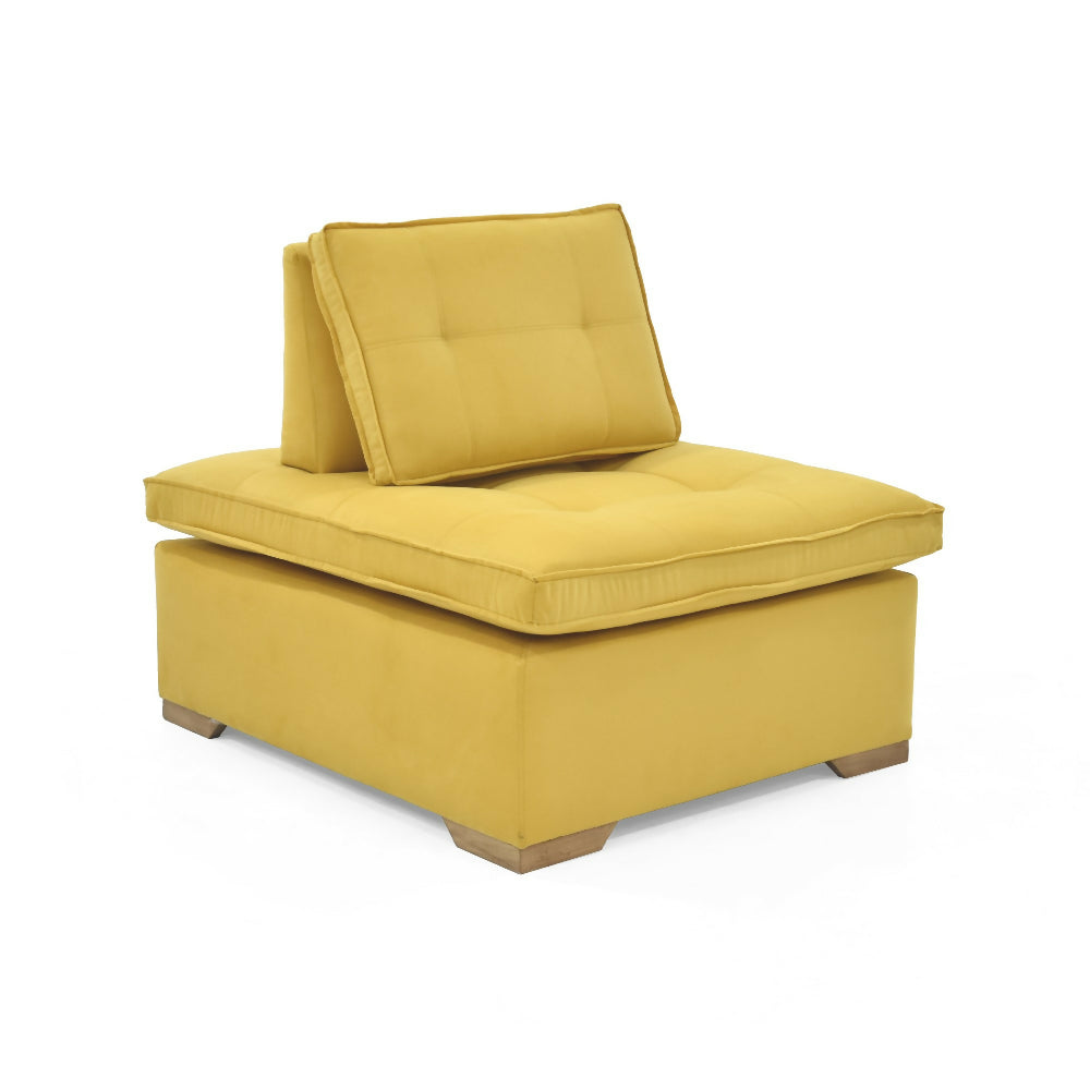 Poltrona Ventury 83x100x86 Ajustable Tela Mostaza