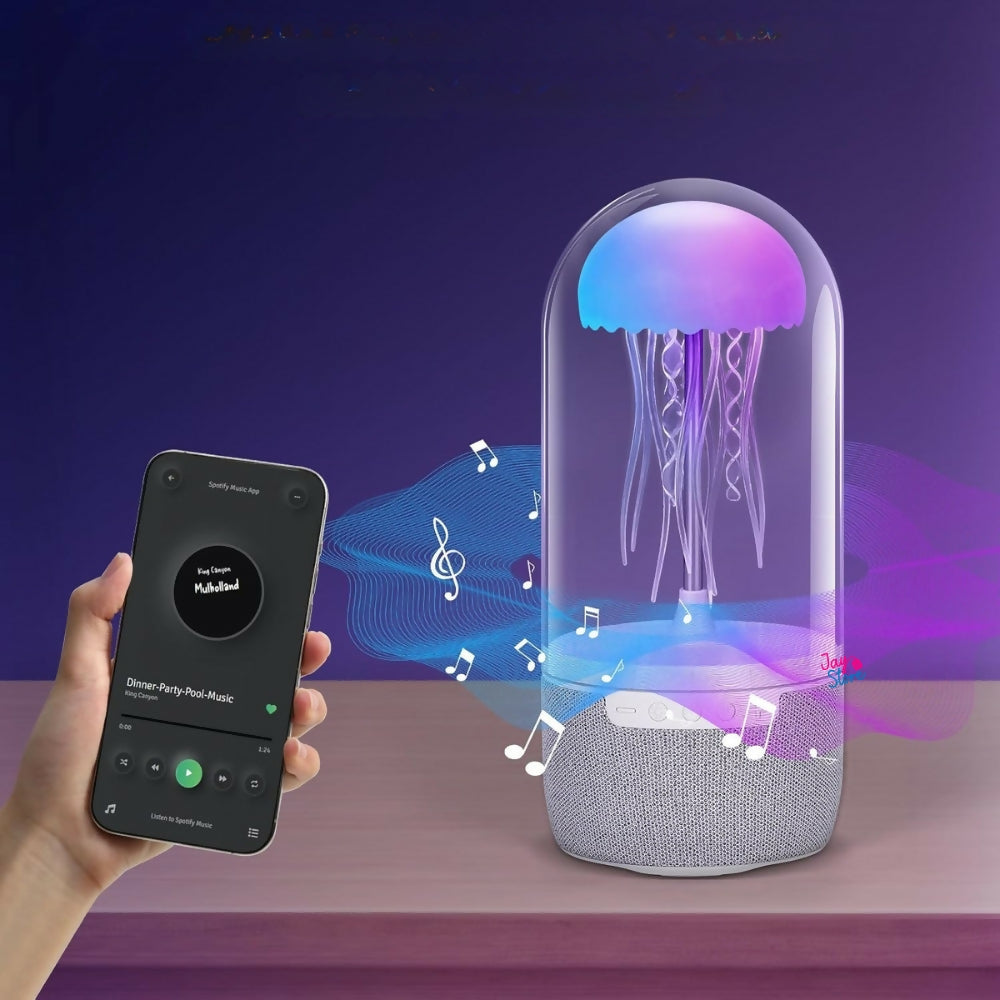 Lámpara Medusa Parlante Bluetooth Luz De Noceh LED Decoración