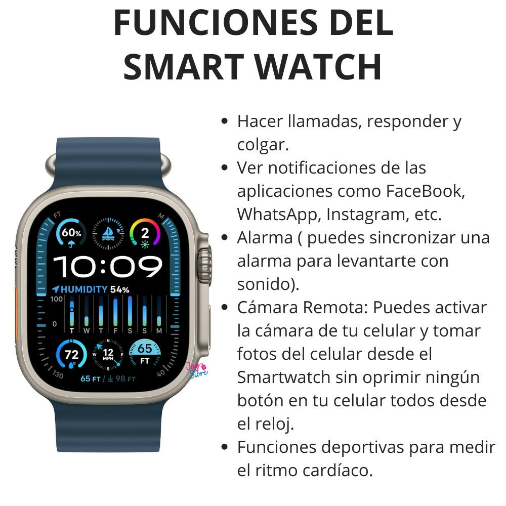 Reloj Inteligente Ultra 3 Smartwatch Llamadas 8 Bandas