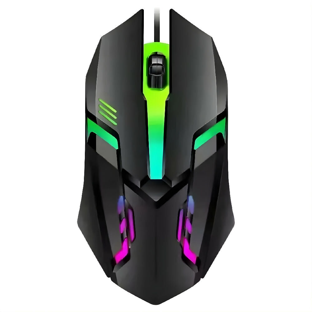 Mouse Alámbrico S28 LED Pro USB Estética Gamer