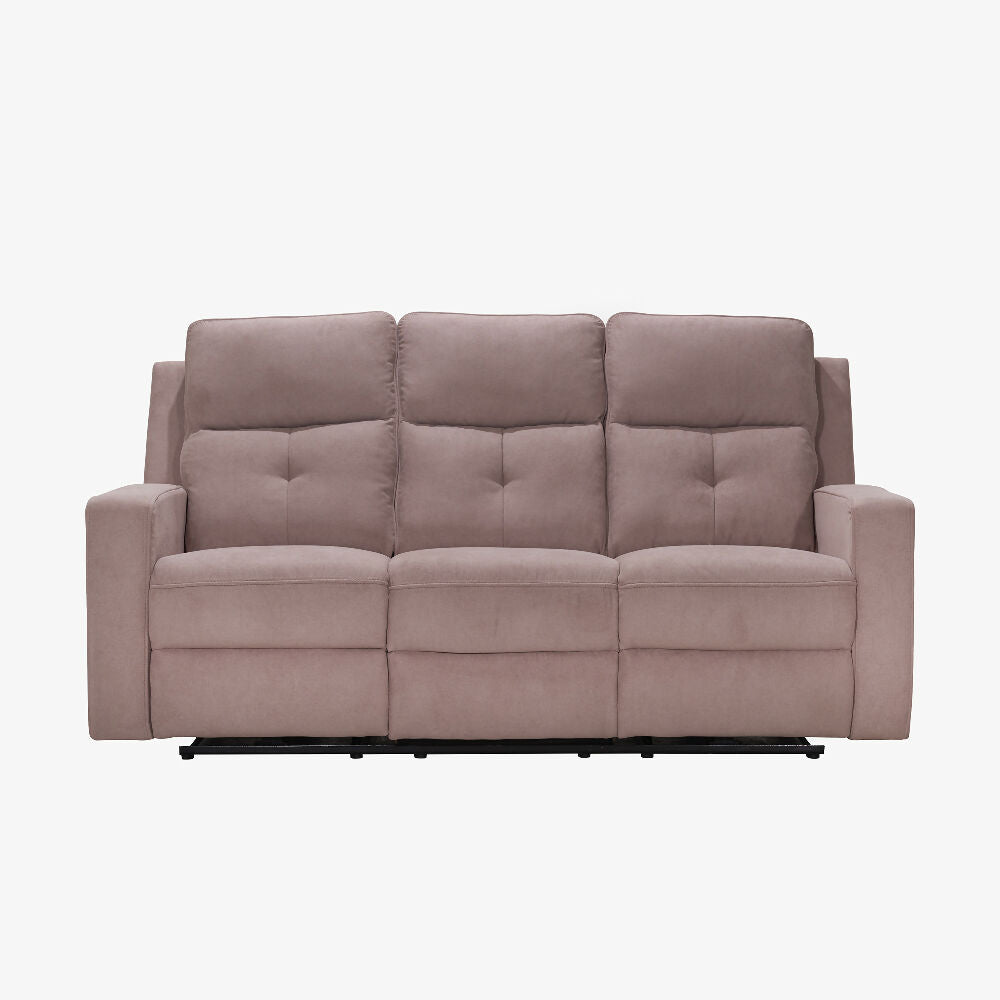 Sofa Reclinable 3 puestos Tacio Tela Khaki