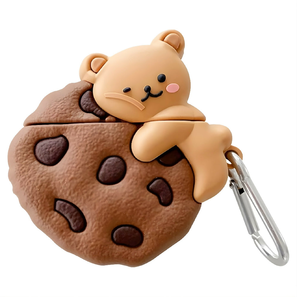 Forro Para Audifonos Airpods Pro 2 Diseño Galleta Y Protección Anticaídas