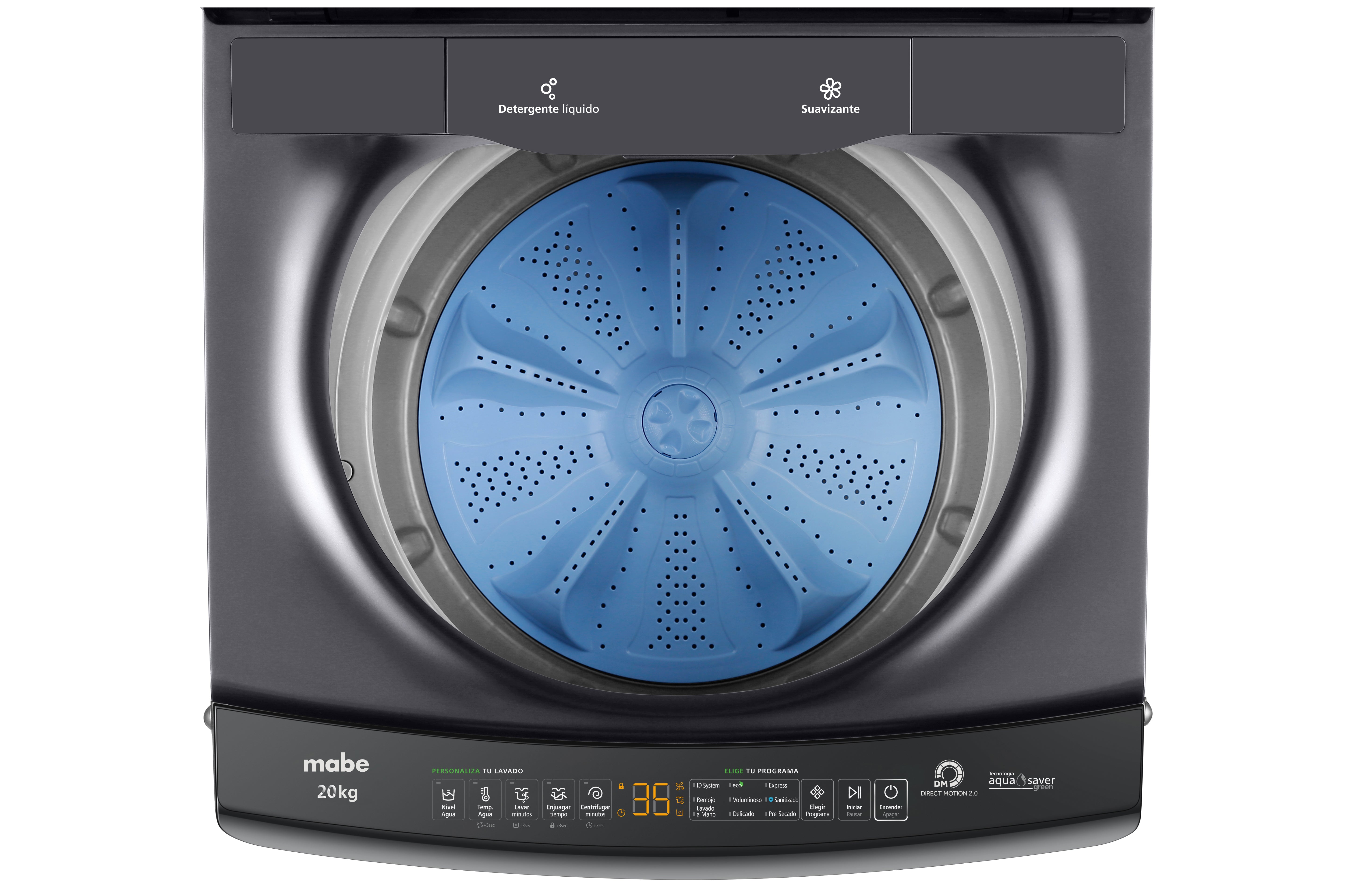 Lavadora Mabe Carga Superior 20 Kilos, Gris