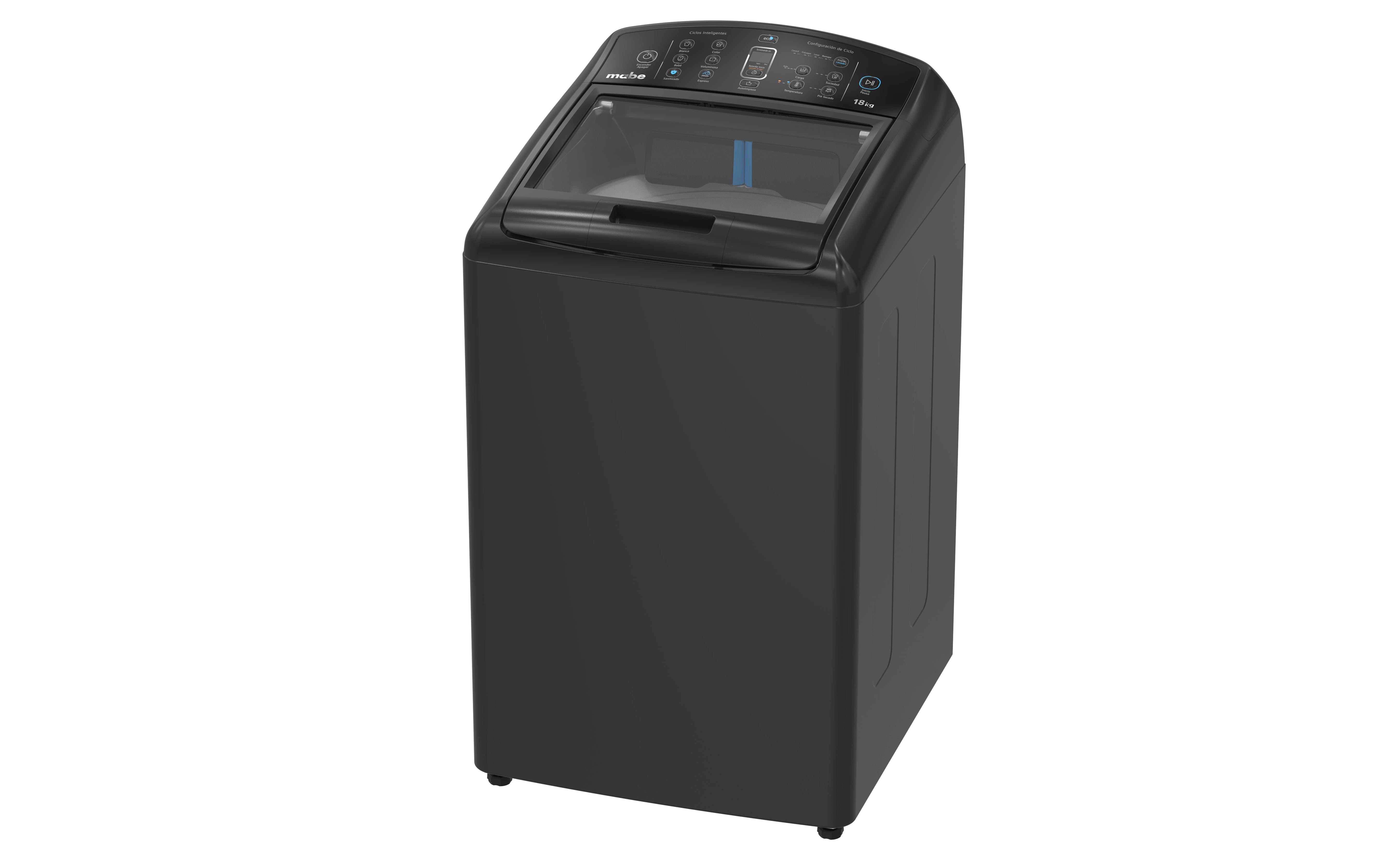Lavadora Mabe Carga Superior 18 Kg, Gris