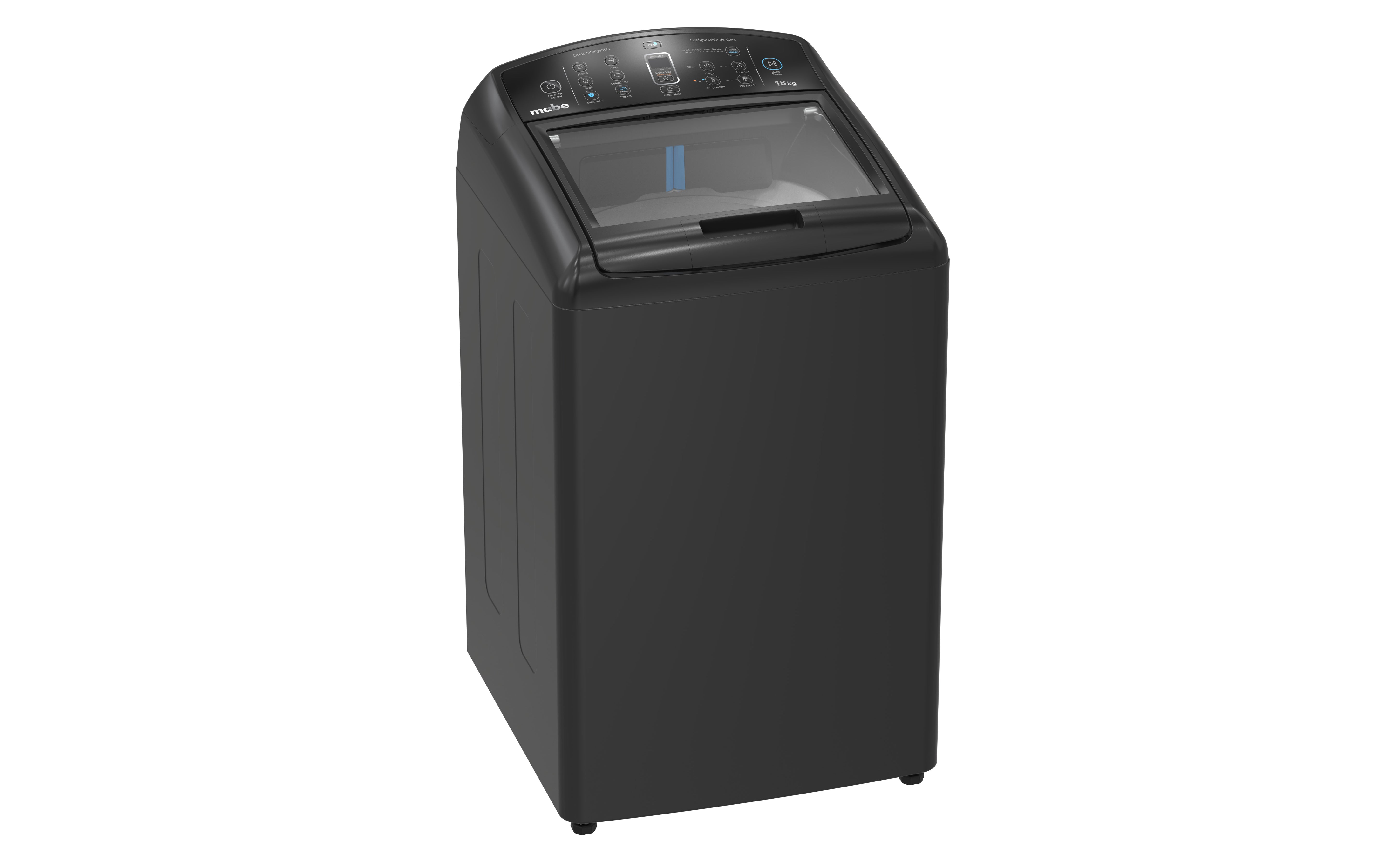 Lavadora Mabe Carga Superior 18 Kg, Gris