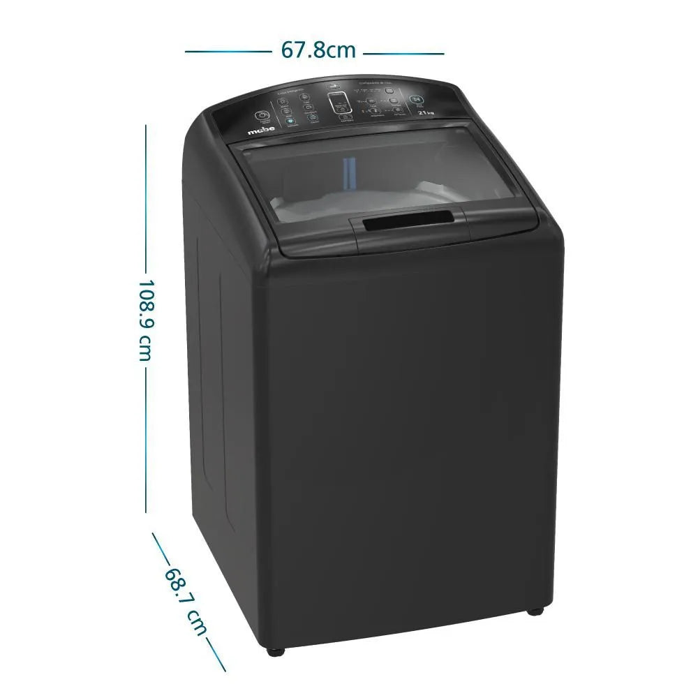 Lavadora Mabe Carga Superior 21 Kilos, Gris