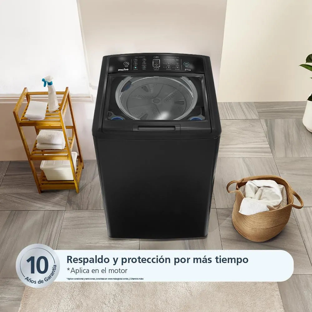 Lavadora Mabe Carga Superior 21 Kilos, Gris
