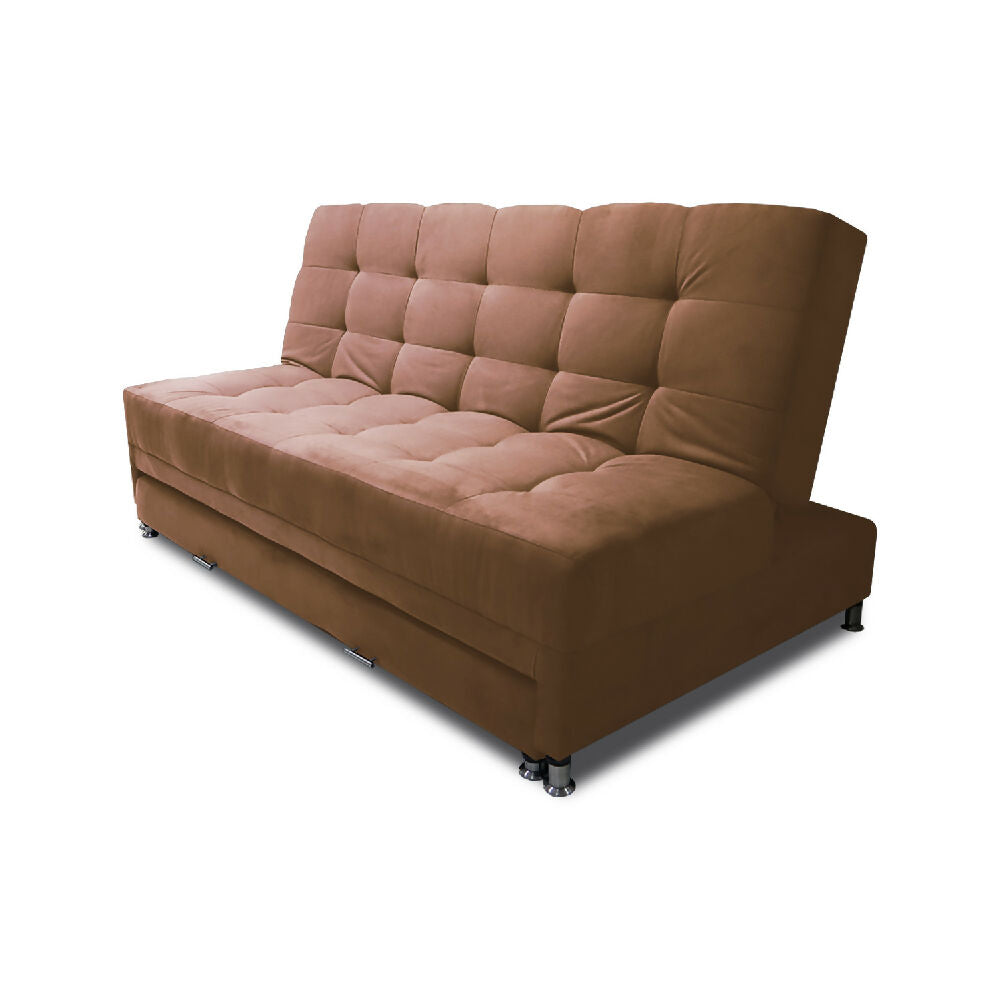 Sofá Cama Tarima Haller En Tela Velvet 190X95X80 Camel
