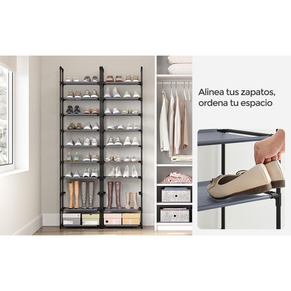 Zapatero Songmics 10 Niveles, Gris