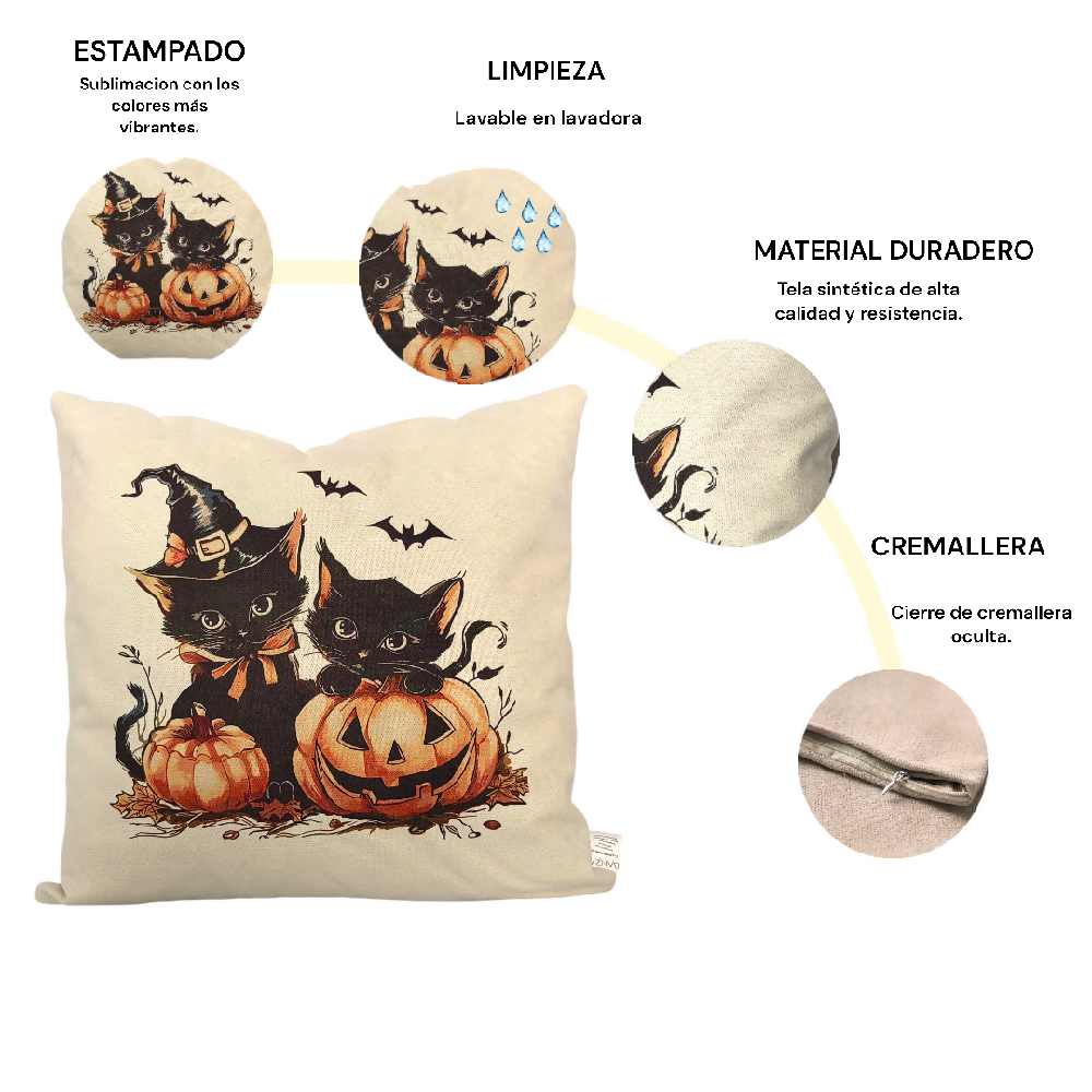 Cojin Hallowen Detalles