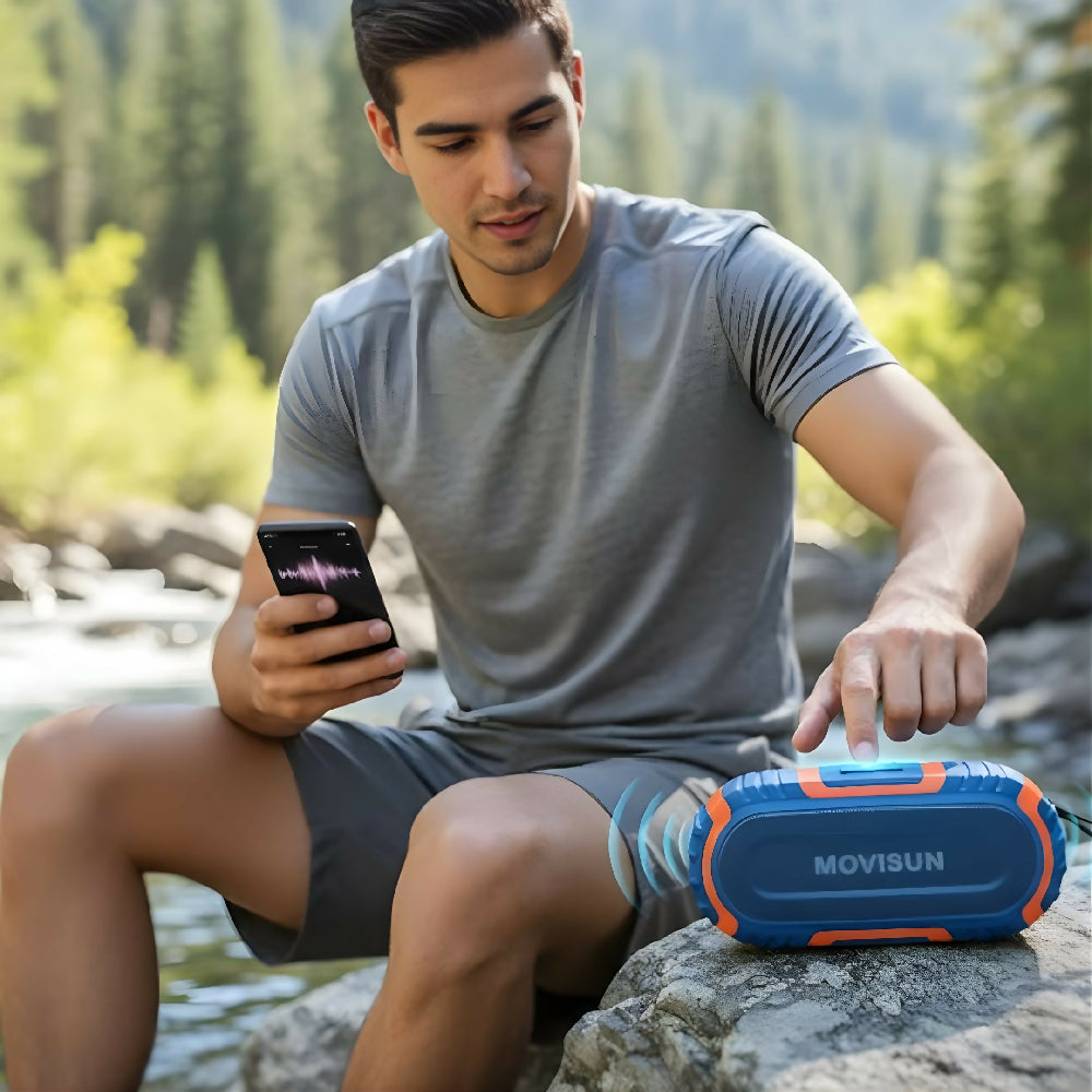 Parlante Bluetooth Movisun Power Zero Con Bajos Profundos