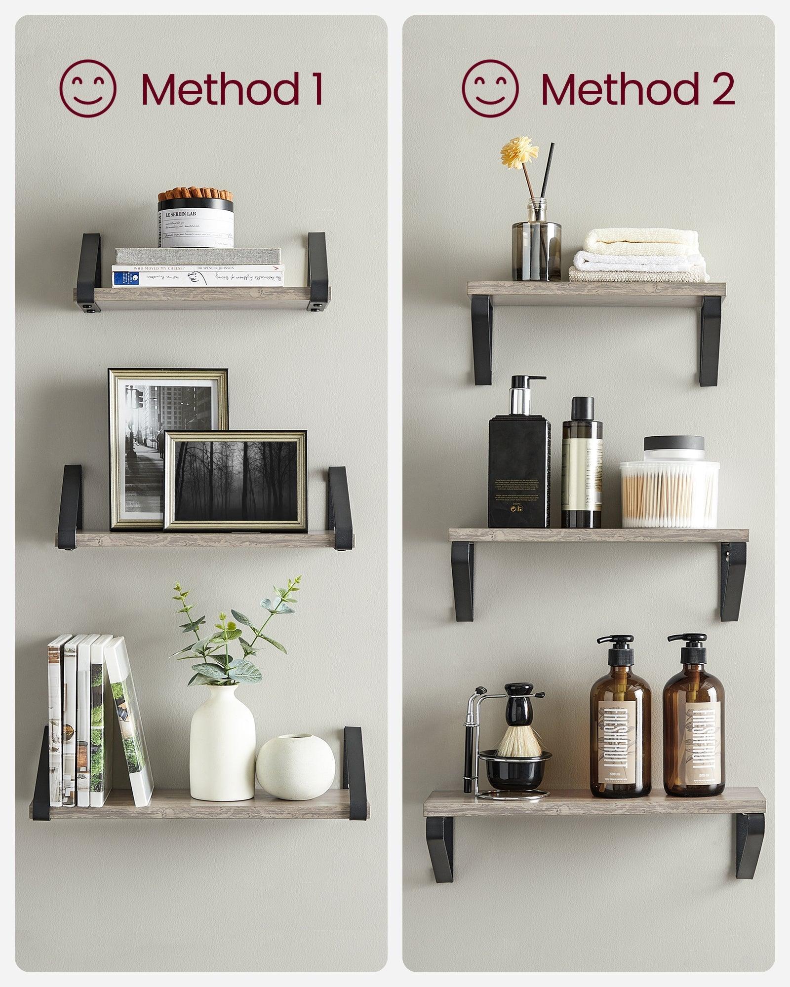 Set de 3 Repisas Shelf, Marrón Rustico X2