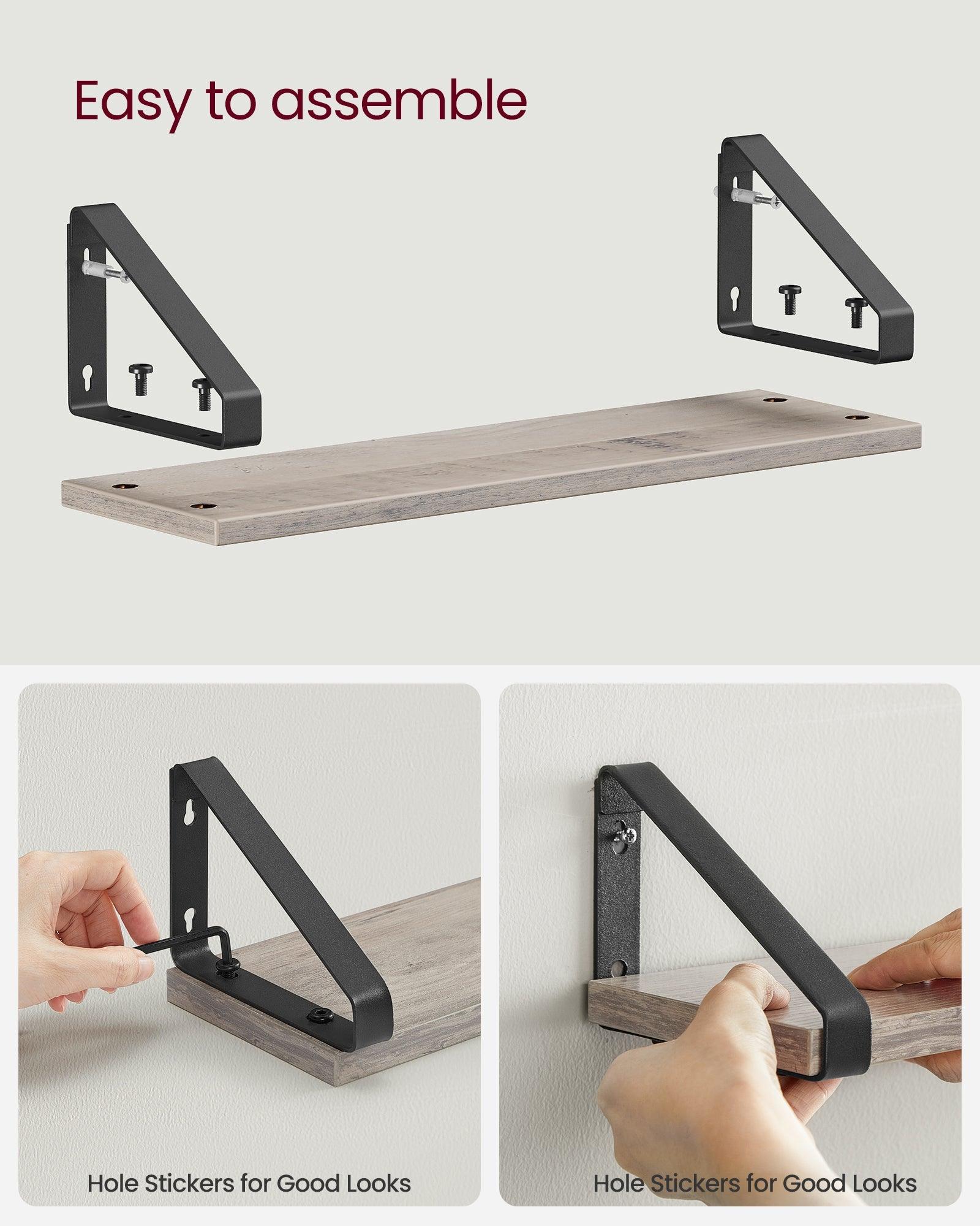 Set de 3 Repisas Shelf, Marrón Rustico X2