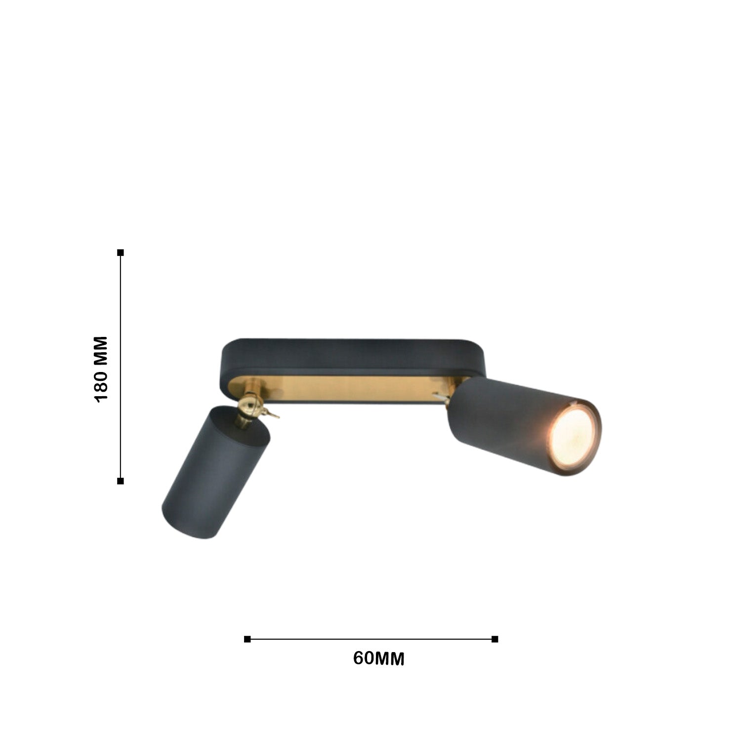 Lámpara De Techo Astro Duo, Negro