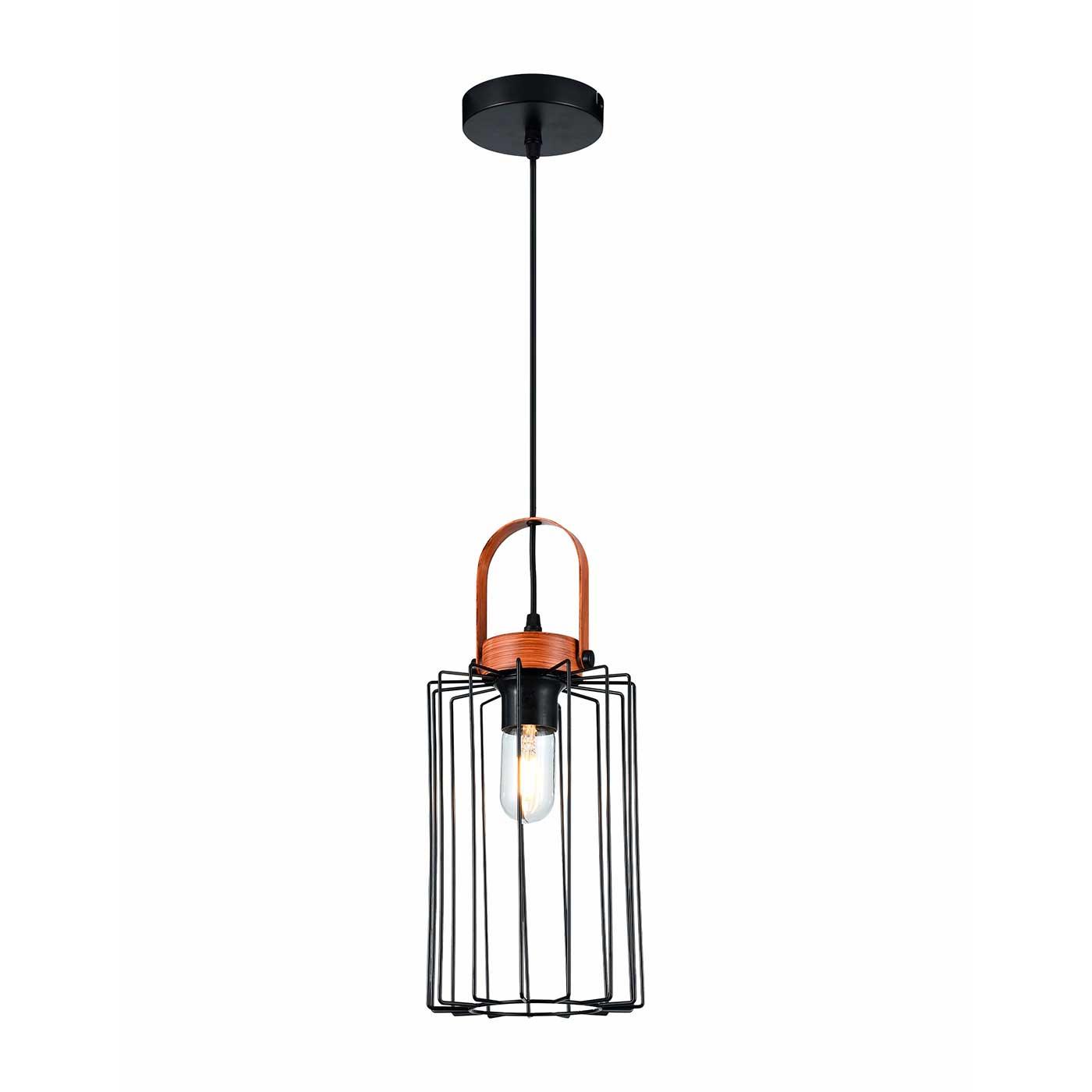 Lámpara Colgante Aymar Large, Negro - VIRTUAL MUEBLES